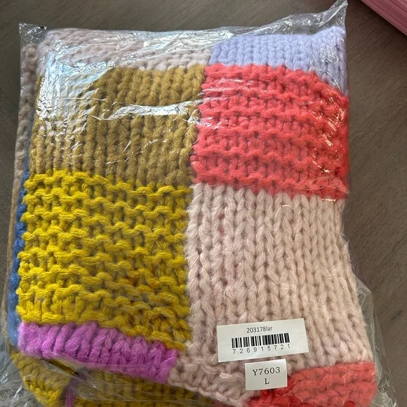 Pink Lily Multicolor Chunky Knit Cardigan - Picture 5 of 5